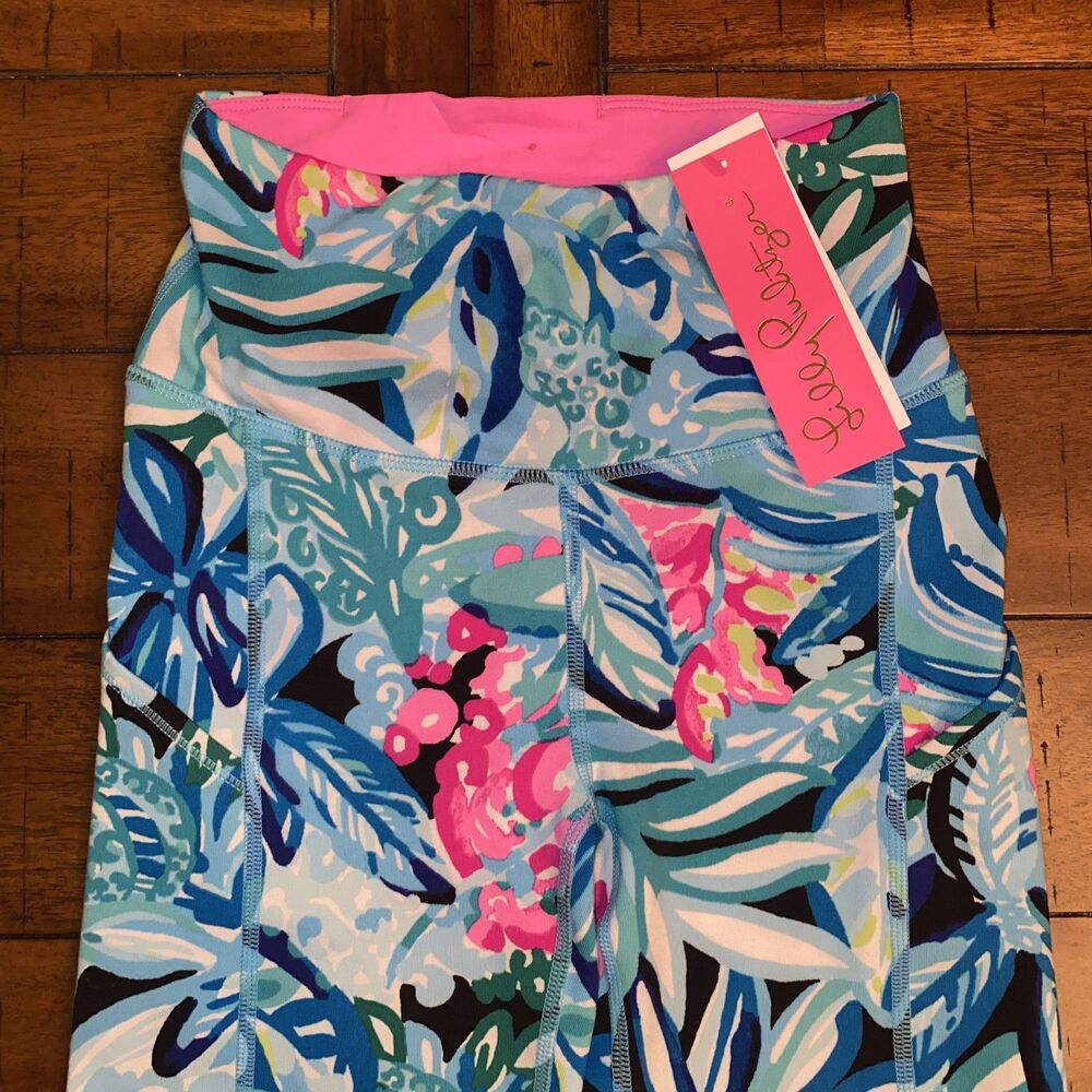 NWT Lilly Pulitzer Multi-Color Abstract Floral Print With Mesh Sides Size XXS